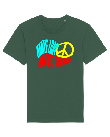 Make Love Not War 8 Bottle Green