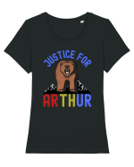 Justice For Arthur Tricou mânecă scurtă guler larg fitted Damă Expresser