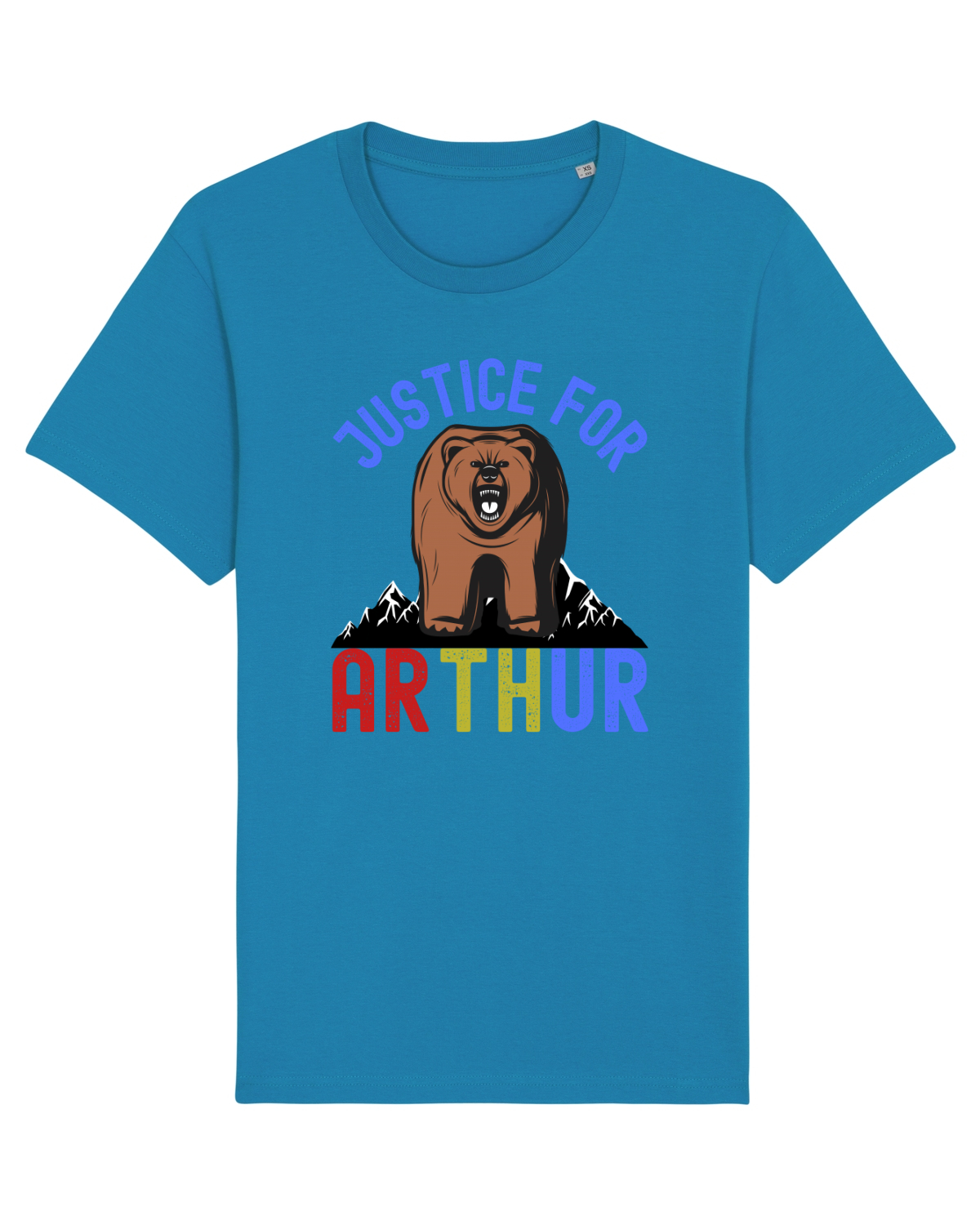 Tricou mânecă scurtă Unisex Rocker Azur