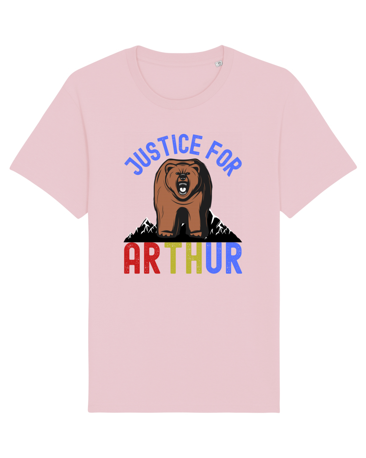 Tricou mânecă scurtă Unisex Rocker Cotton Pink