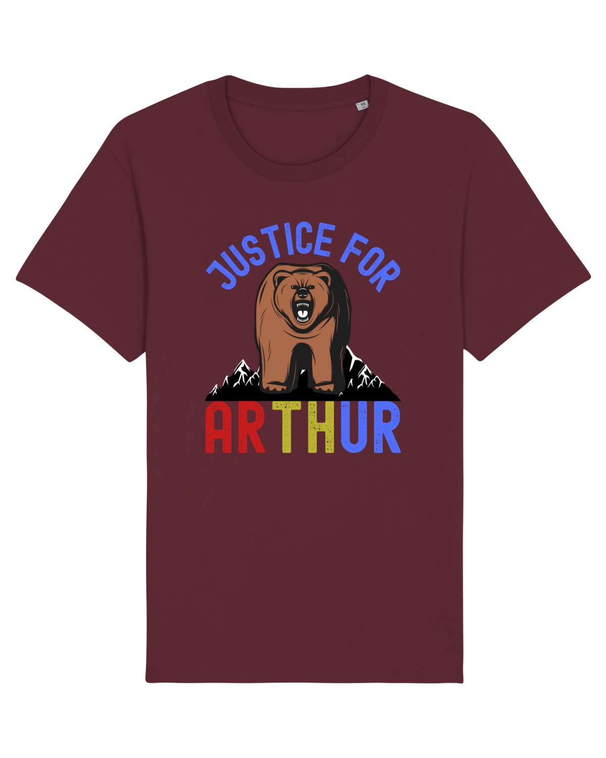 Tricou mânecă scurtă Unisex Rocker Burgundy