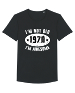 I'm Not Old I'm Awesome 1970 Tricou mânecă scurtă guler larg Bărbat Skater