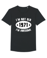 I'm Not Old I'm Awesome 1971 Tricou mânecă scurtă guler larg Bărbat Skater