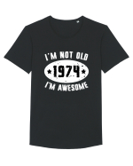 I'm Not Old I'm Awesome 1974 Tricou mânecă scurtă guler larg Bărbat Skater