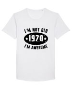I'm Not Old I'm Awesome 1970 Tricou mânecă scurtă guler larg Bărbat Skater