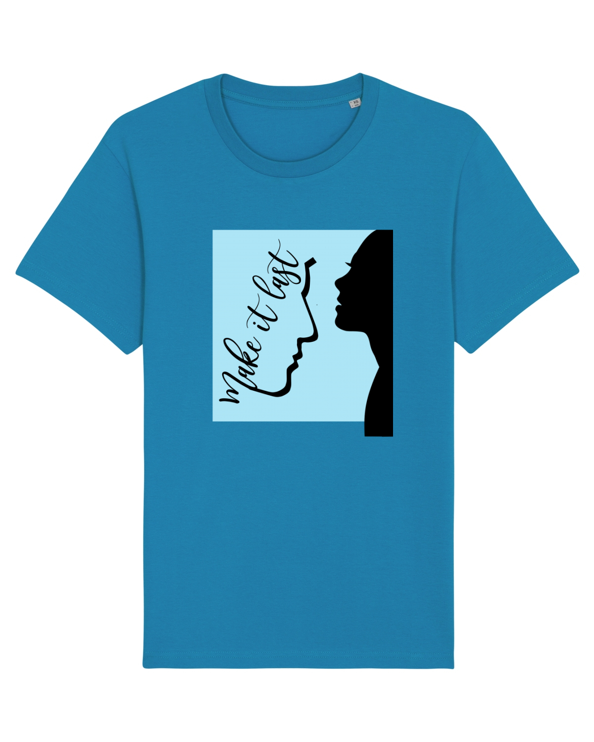 Tricou mânecă scurtă Unisex Rocker Azur