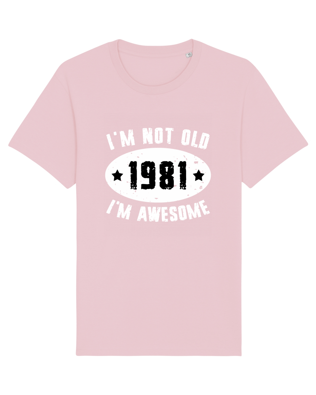 Tricou mânecă scurtă Unisex Rocker Cotton Pink
