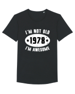 I'm Not Old I'm Awesome 1978 Tricou mânecă scurtă guler larg Bărbat Skater