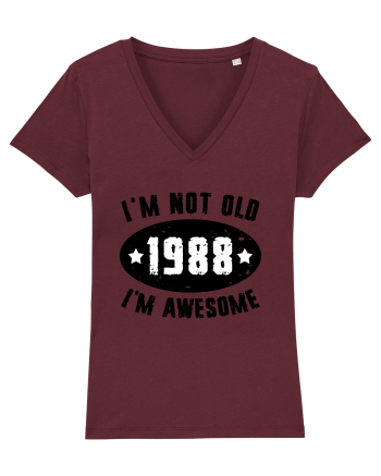 I'm Not Old I'm Awesome 1988 Burgundy