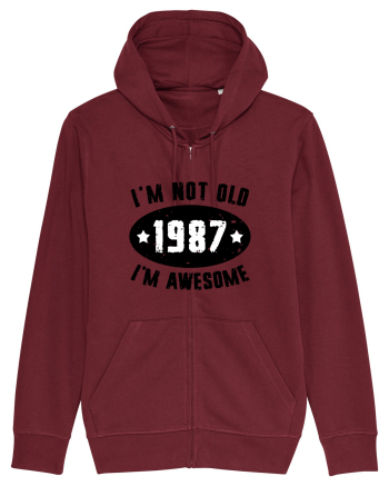 I'm Not Old I'm Awesome 1987 Burgundy