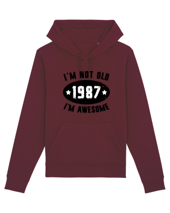 I'm Not Old I'm Awesome 1987 Burgundy