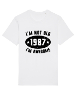 I'm Not Old I'm Awesome 1987 Tricou mânecă scurtă Unisex Rocker