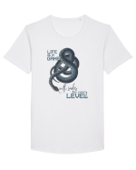 Life is a game Tricou mânecă scurtă guler larg Bărbat Skater
