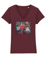 Goddess Tricou mânecă scurtă guler V Damă Evoker