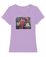 Goddess Tricou mânecă scurtă guler larg fitted Damă Expresser