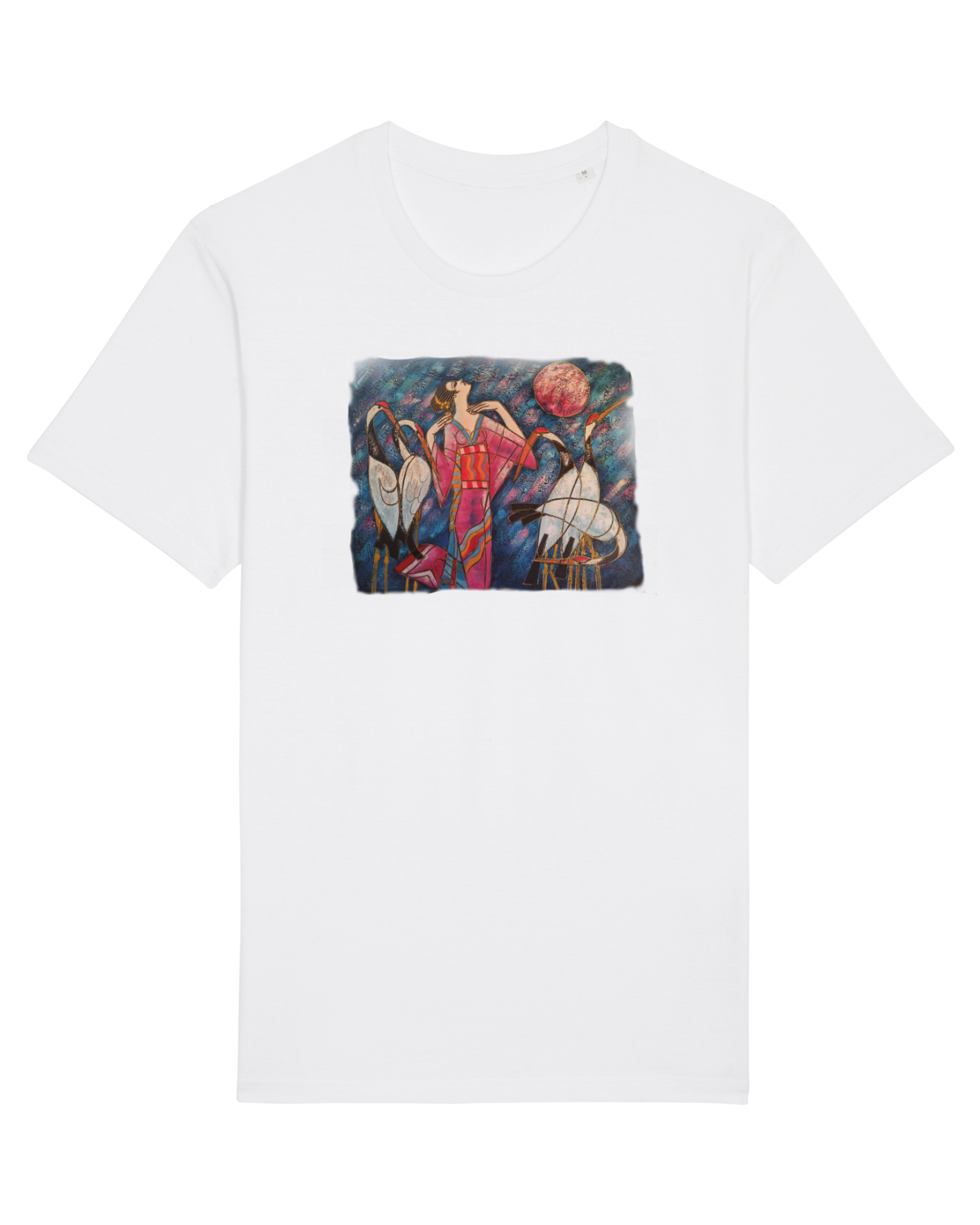 Tricou mânecă scurtă Unisex Rocker White