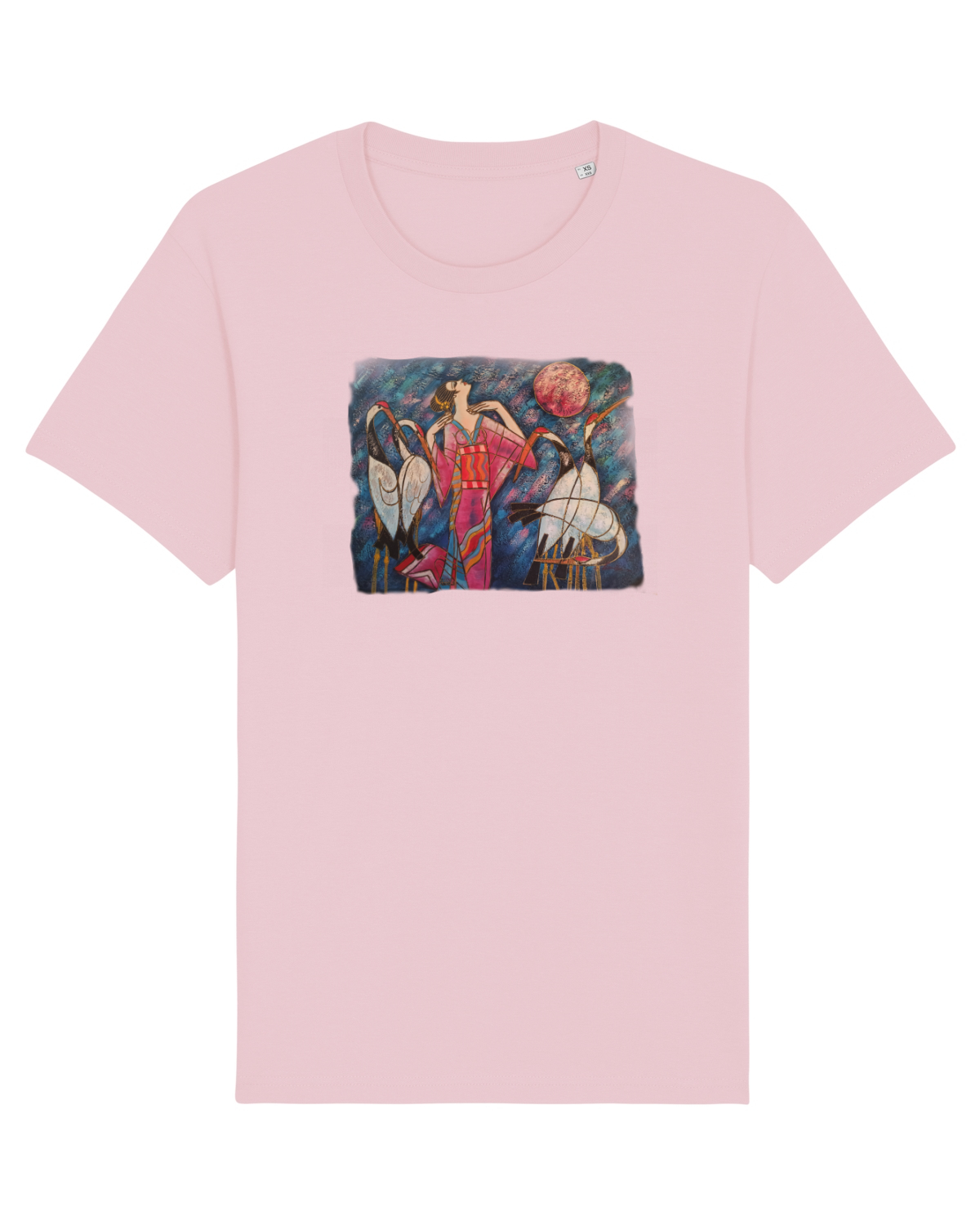 Tricou mânecă scurtă Unisex Rocker Cotton Pink