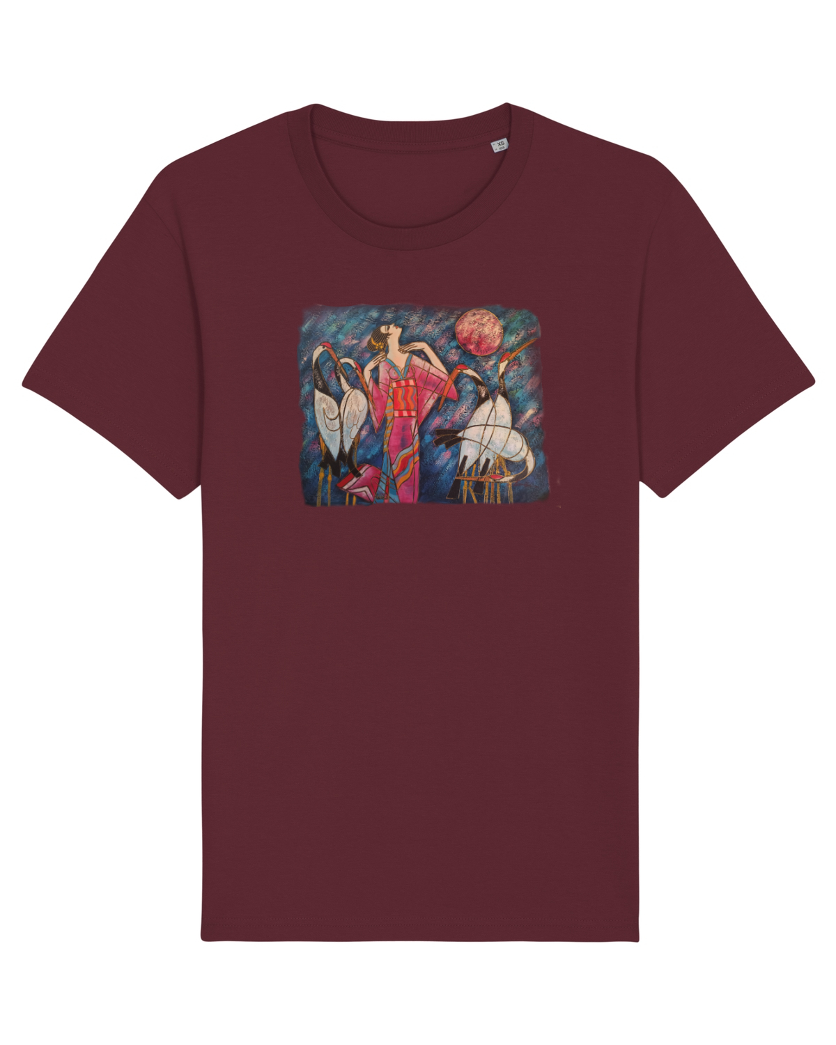 Tricou mânecă scurtă Unisex Rocker Burgundy