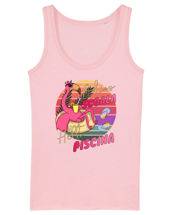 Adios Scoala Hello Piscina Viata de Profesor Student ElevTricou de Vara Cotton Pink