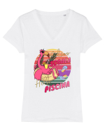 Adios Scoala Hello Piscina Viata de Profesor Student ElevTricou de Vara Tricou mânecă scurtă guler V Damă Evoker