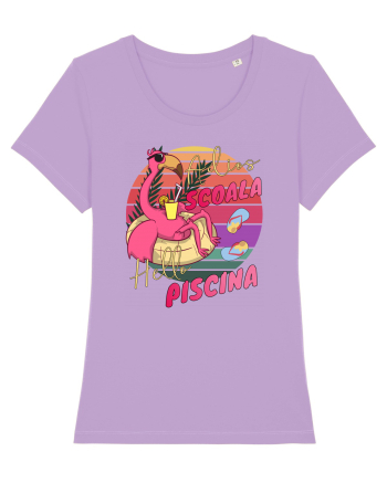 Adios Scoala Hello Piscina Viata de Profesor Student ElevTricou de Vara Lavender Dawn