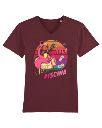 Adios Scoala Hello Piscina Viata de Profesor Student ElevTricou de Vara Burgundy