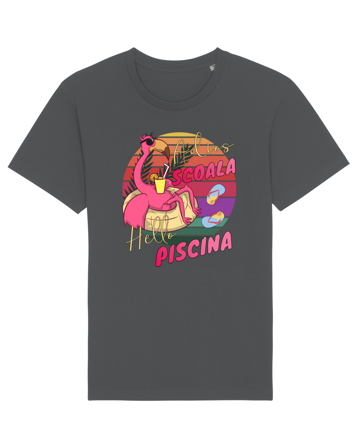 Tricou mânecă scurtă Unisex Rocker Anthracite