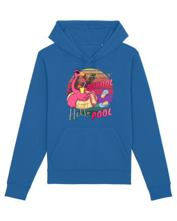 Adios School Hello Pool Teacher Student Life Sunset  Summer Tee Royal Blue