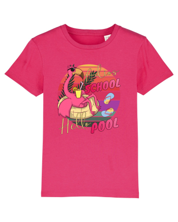 Adios School Hello Pool Teacher Student Life Sunset  Summer Tee Raspberry