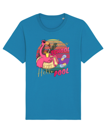 Adios School Hello Pool Teacher Student Life Sunset  Summer Tee Azur