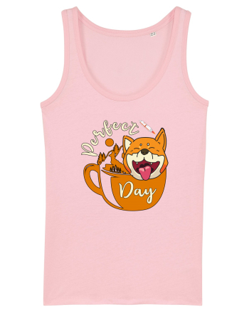 Ziua Perfecta Cafea Drumetie Catelul Shiba Inu Cotton Pink