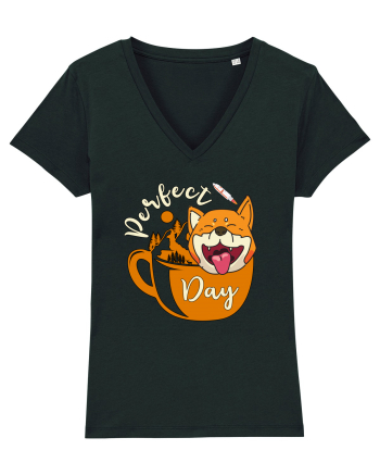 Ziua Perfecta Cafea Drumetie Catelul Shiba Inu Black