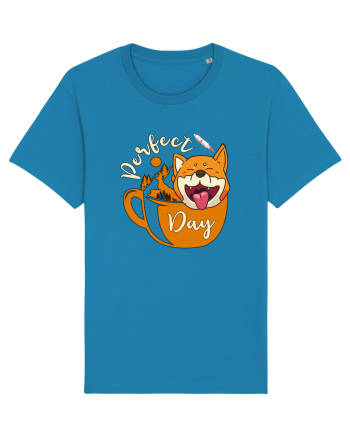 Ziua Perfecta Cafea Drumetie Catelul Shiba Inu Azur