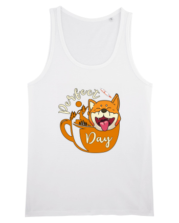 Ziua Perfecta Cafea Drumetie Catelul Shiba Inu White