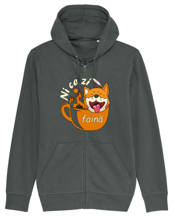 Shiba Inu Caine Cafea Ni Ce Zi Faina Ardelean la Drumetie Anthracite