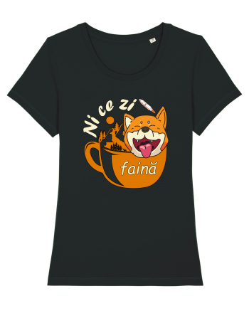 Shiba Inu Caine Cafea Ni Ce Zi Faina Ardelean la Drumetie Black