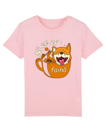 Shiba Inu Caine Cafea Ni Ce Zi Faina Ardelean la Drumetie Cotton Pink