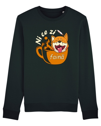 Shiba Inu Caine Cafea Ni Ce Zi Faina Ardelean la Drumetie Black