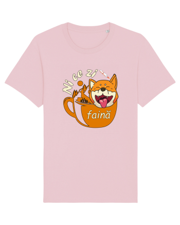 Shiba Inu Caine Cafea Ni Ce Zi Faina Ardelean la Drumetie Cotton Pink