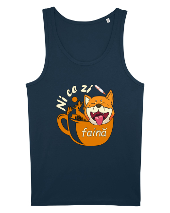 Shiba Inu Caine Cafea Ni Ce Zi Faina Ardelean la Drumetie Navy