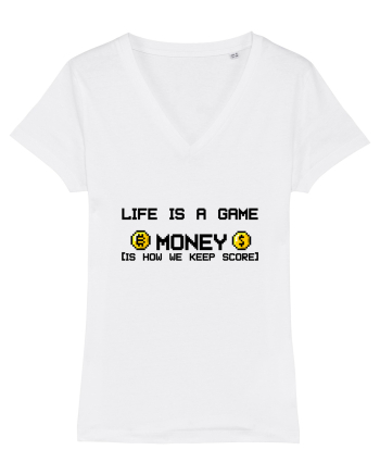 Life Is a Game - Money White