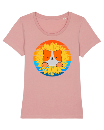 Tricou dragut de vara pentru iubitorii de animale Canyon Pink