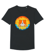 Tricou dragut de vara pentru iubitorii de animale Tricou mânecă scurtă guler larg Bărbat Skater