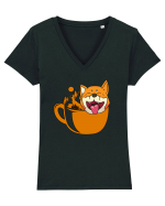 Tricou dristractiv de drumetie si nu numai Tricou mânecă scurtă guler V Damă Evoker