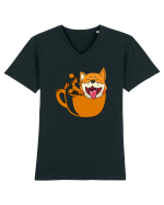 Tricou dristractiv de drumetie si nu numai Tricou mânecă scurtă guler V Bărbat Presenter