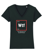 WTF Tricou mânecă scurtă guler V Damă Evoker