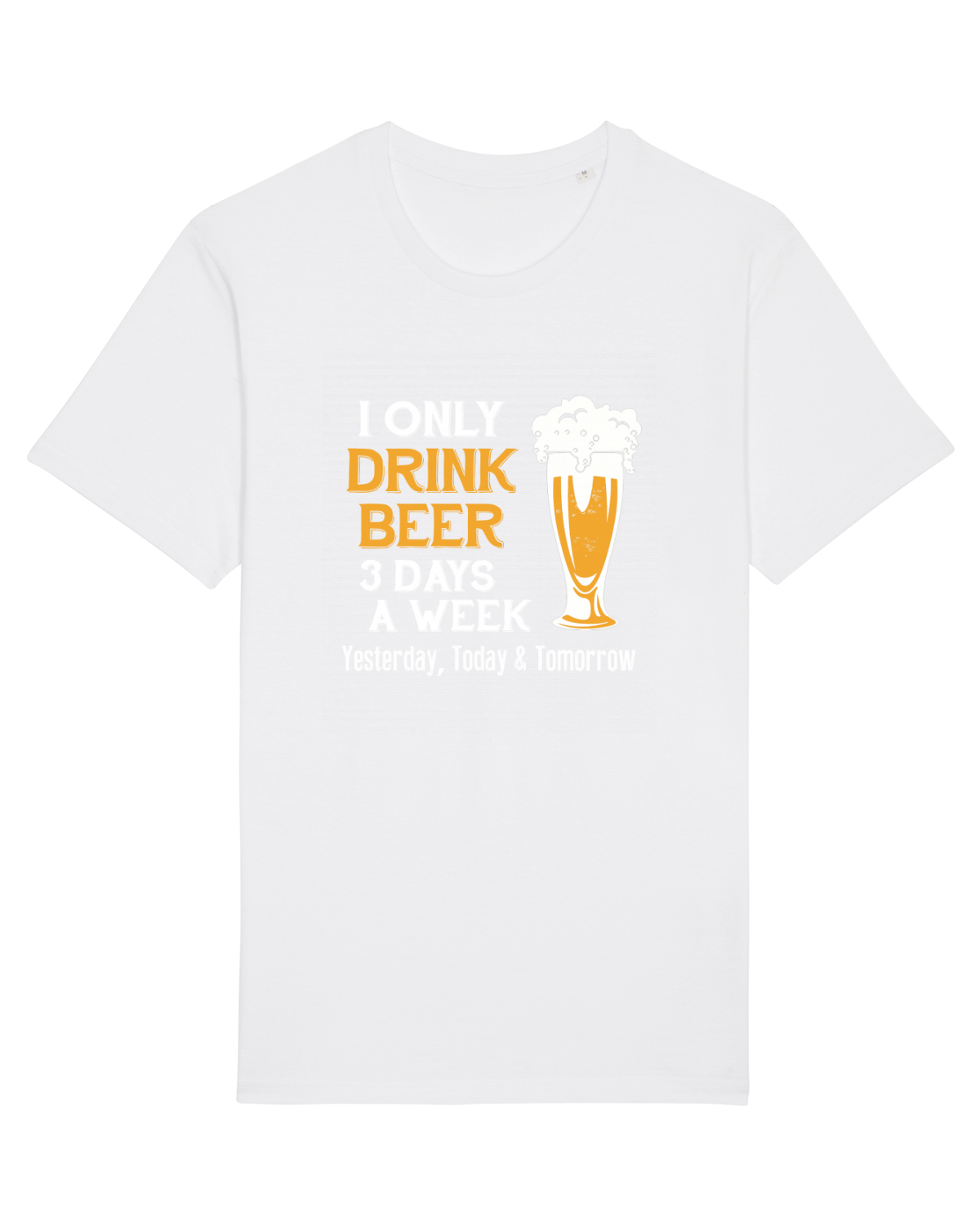 Tricou mânecă scurtă Unisex Rocker White