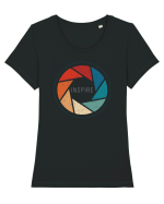 INSPIRE Tricou mânecă scurtă guler larg fitted Damă Expresser
