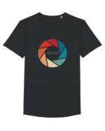 INSPIRE Tricou mânecă scurtă guler larg Bărbat Skater