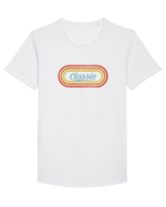 Classic Tricou mânecă scurtă guler larg Bărbat Skater